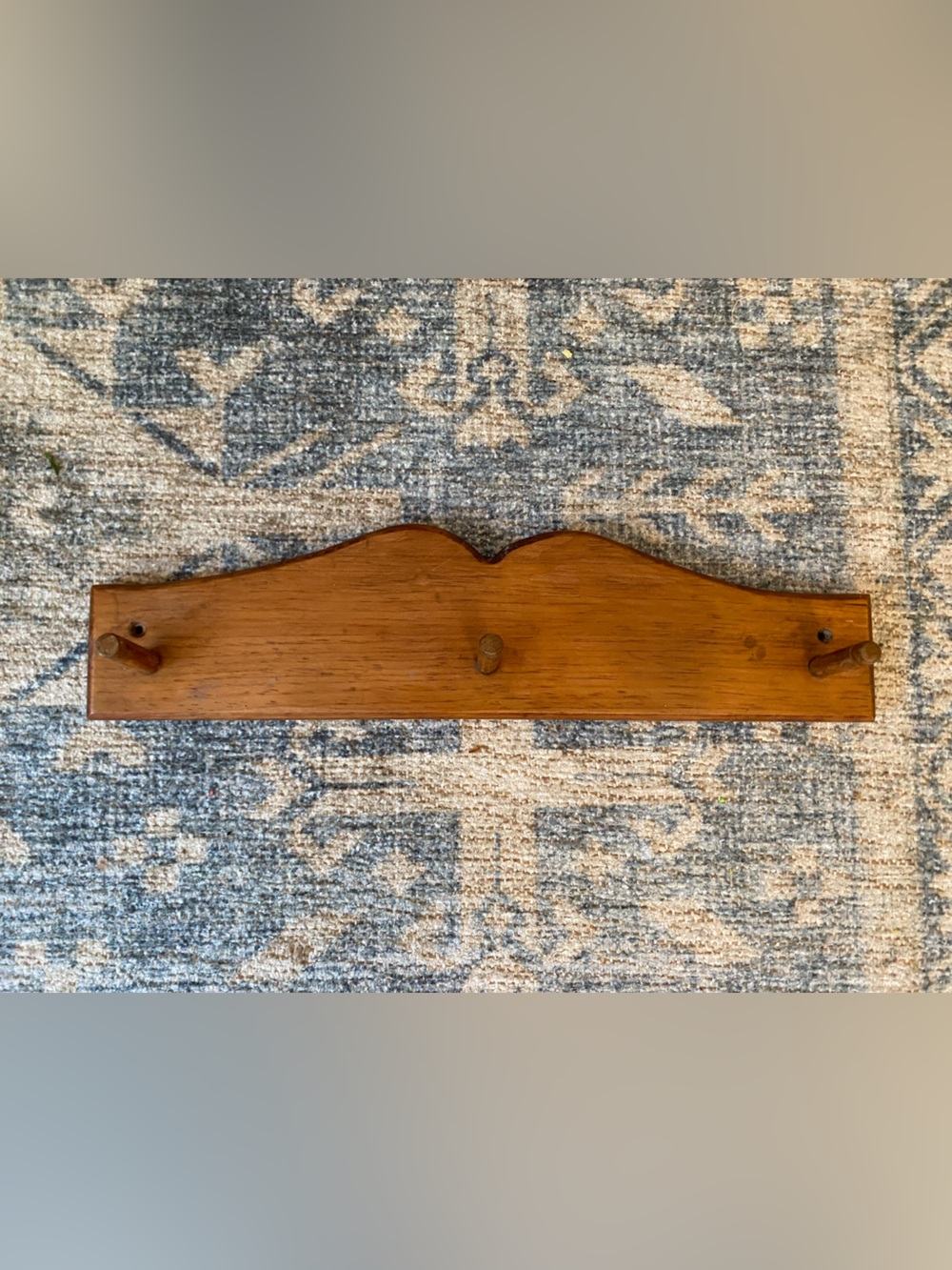 Handmade Vintage Wooden Peg Rack